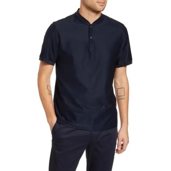 Theory Ollie Snap Henley Top - Picture 1 of 5